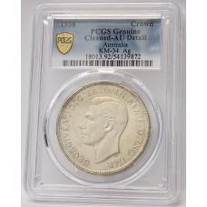 AUSTRALIA 1938 . CROWN . PCGS GENUINE
